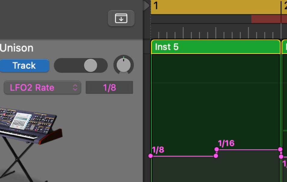 LFO Synth LFO Rate Automation